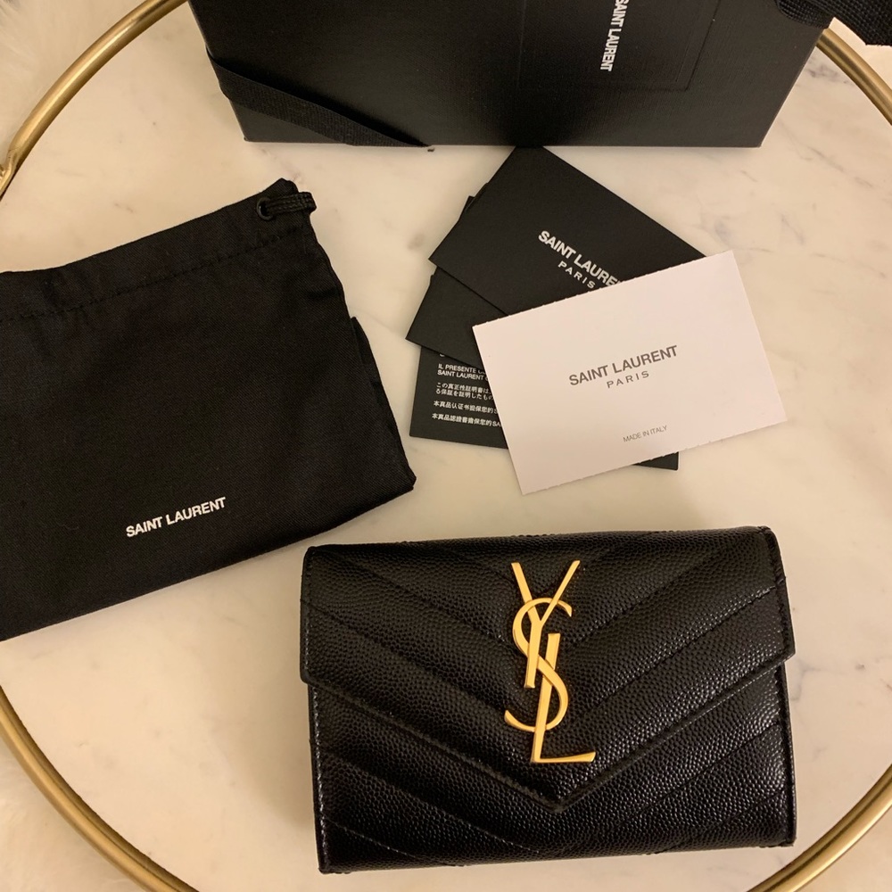 Ysl monogram small envelope wallet